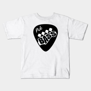 Pick Bass Guitar Light Theme Kids T-Shirt